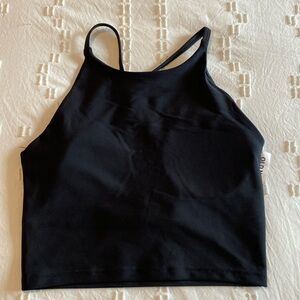 Old Navy active, power soft longline sports bra black, medium, NWT